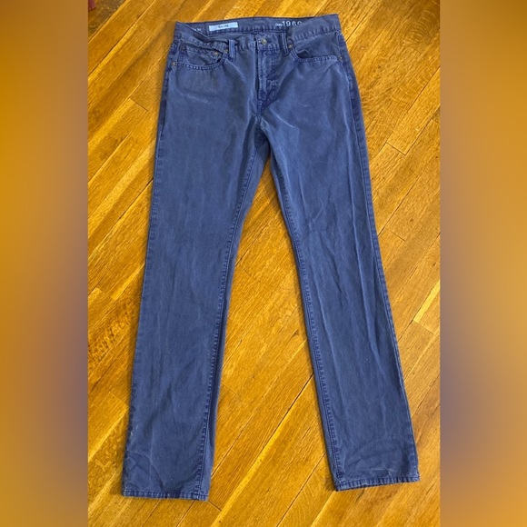 GAP Slim 1969 Blue Soft Denim Jeans Tag 32x34 Measured Size 32x32. - Picture 1 of 11
